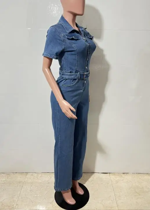 Italy Fashion Street - New Women's Sexy Fashion Denim Jumpsuit