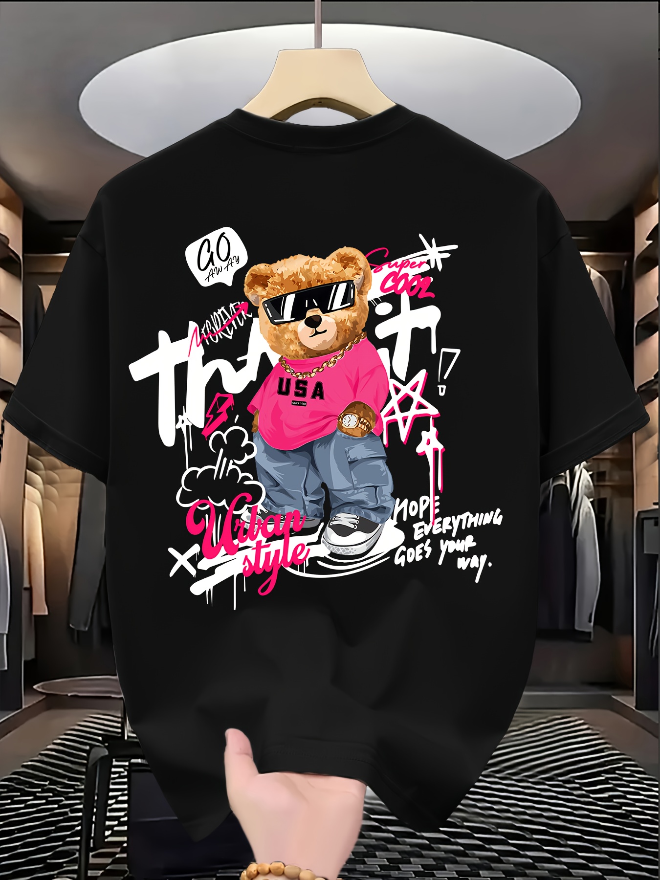 Italy Fashion Street - Best-selling Fashion Cute Bear Print Trendy
