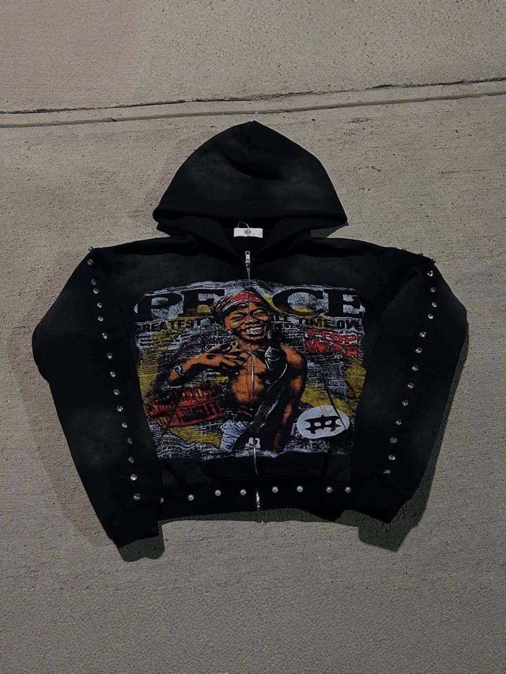 2026 new American hip-hop loos - Street Fashion Zip Up Hoodie ulasan dan harga