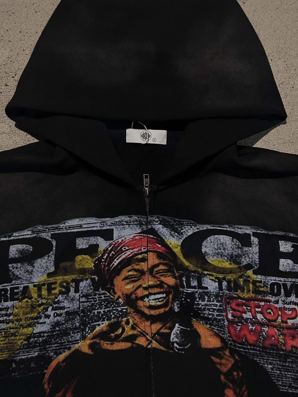 2026 new American hip-hop loos - Street Fashion Zip Up Hoodie ulasan dan harga