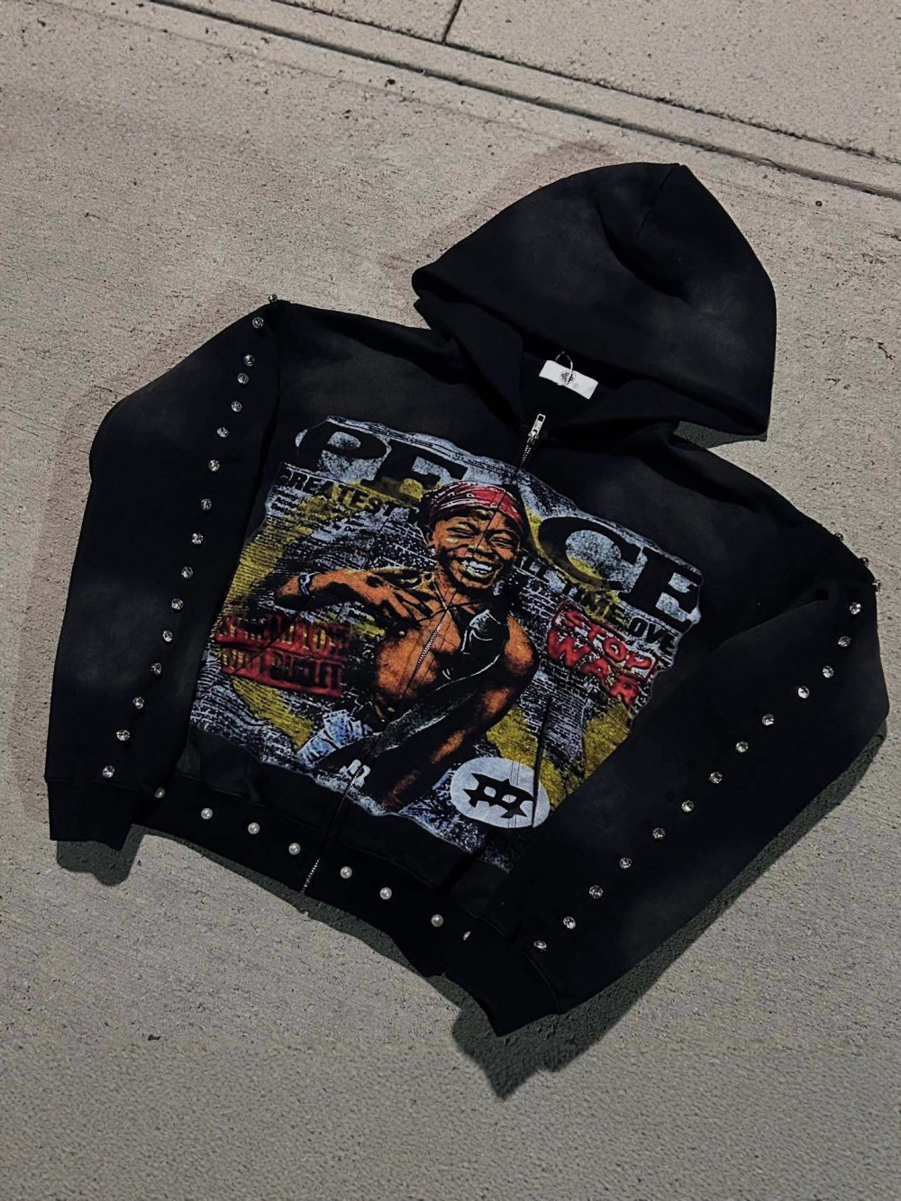 2026 new American hip-hop loos - Street Fashion Zip Up Hoodie ulasan dan harga