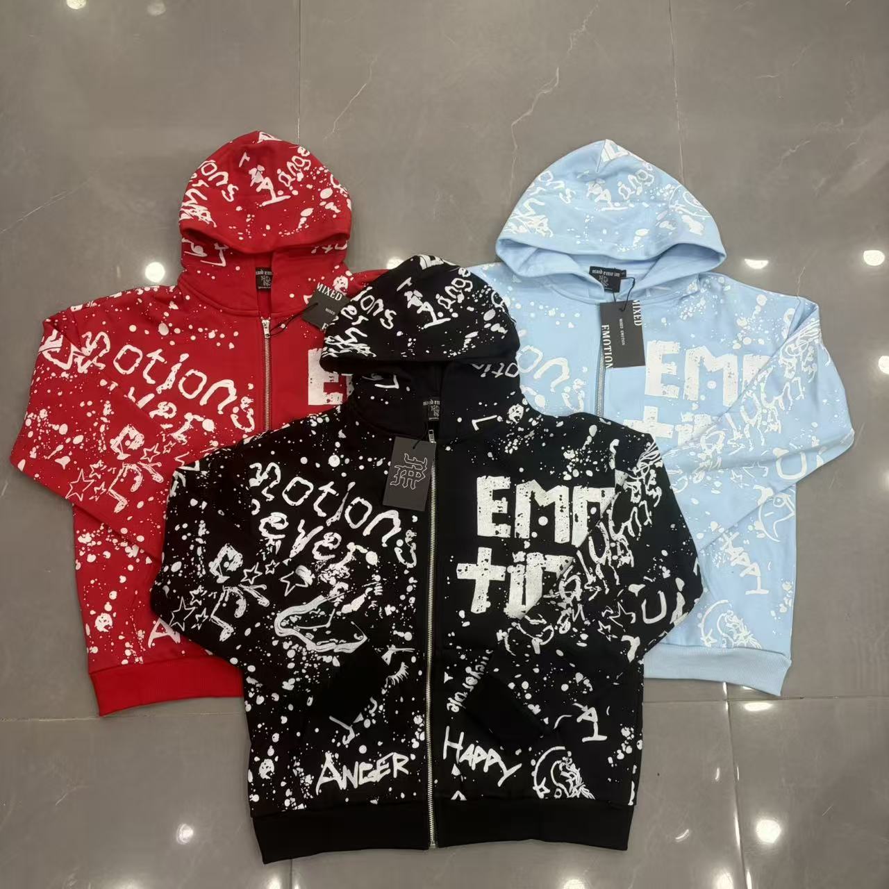 Fashionable Zip-Up Jacket, Hig - Street Fashion Zip Up Hoodie ulasan dan harga