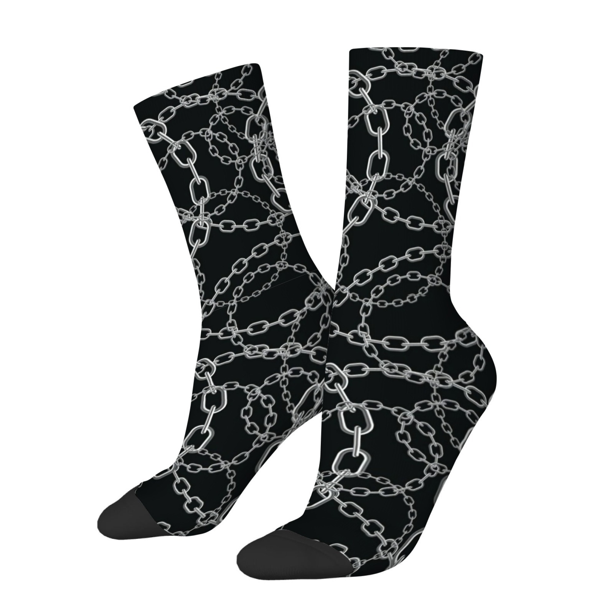 Fun Novel Chain Print Men's Mi - Quirky Street Fashion ulasan dan harga