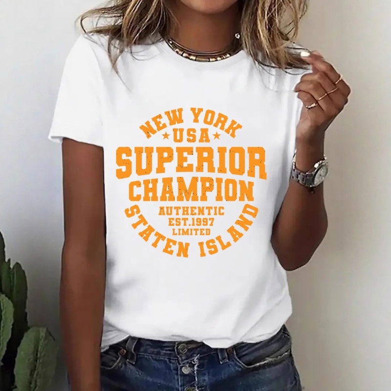 American Retro NEW YORK Letter - Street Style New York Fashion ulasan dan harga
