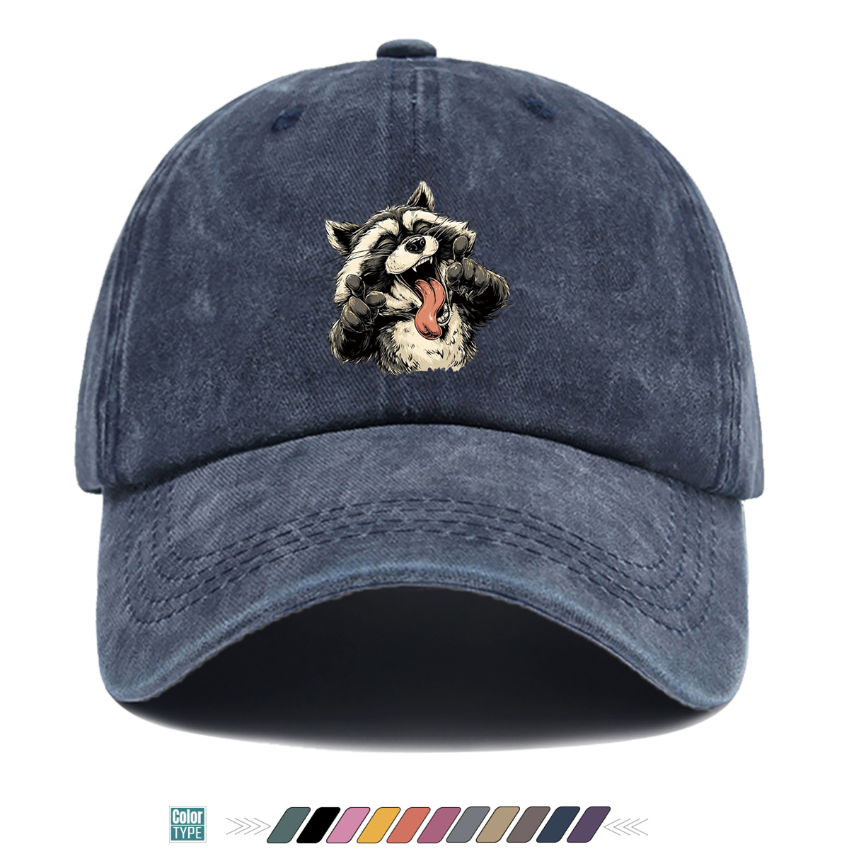 1pc Quirky Grinning Raccoon Pr - Quirky Street Fashion ulasan dan harga