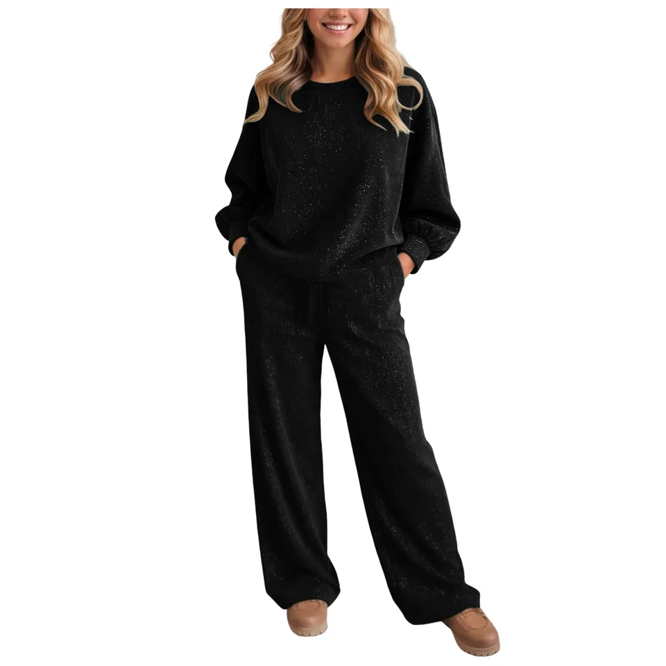 Women's Shiny 2 Pieces Set Spr - Italy Fashion Street ulasan dan harga