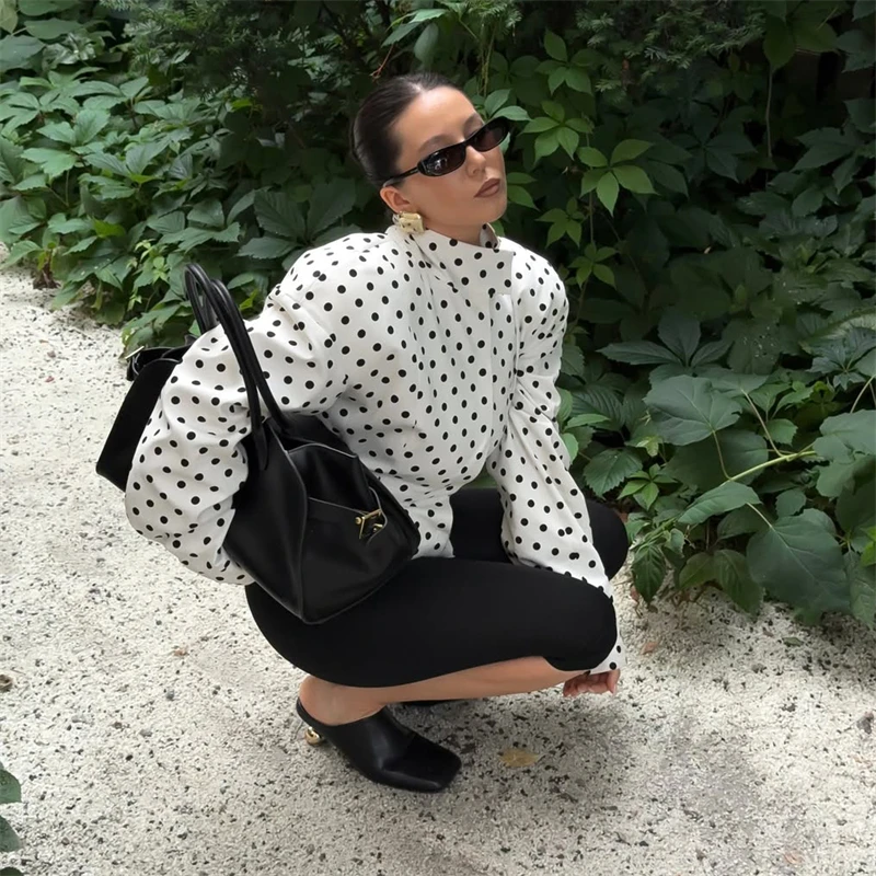 Women Polka Dot Jacket Fashion - Street Fashion Necklace ulasan dan harga