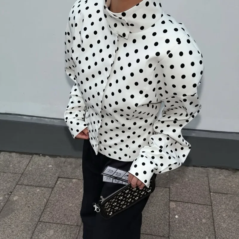 Women Polka Dot Jacket Fashion - Street Fashion Necklace ulasan dan harga