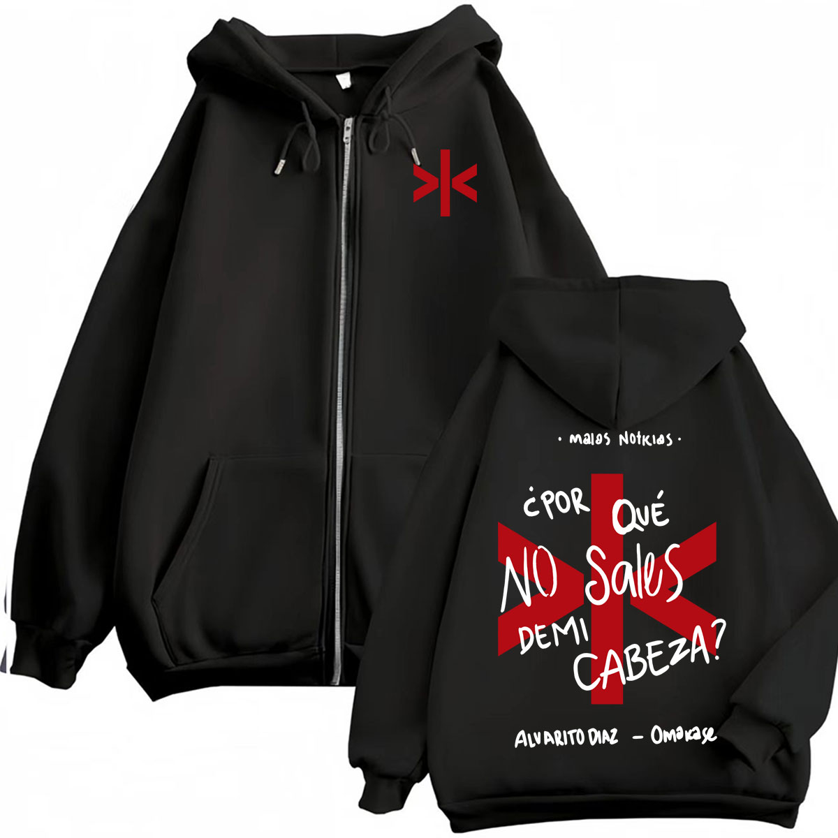 Alvaro Diaz Omakase Album Prin - Street Fashion Zip Up Hoodie ulasan dan harga