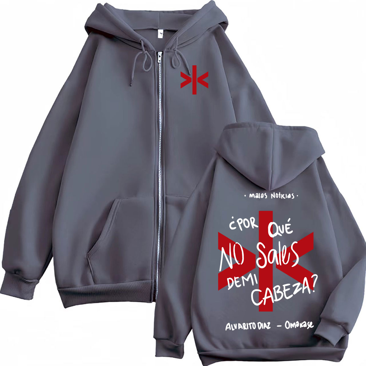 Alvaro Diaz Omakase Album Prin - Street Fashion Zip Up Hoodie ulasan dan harga