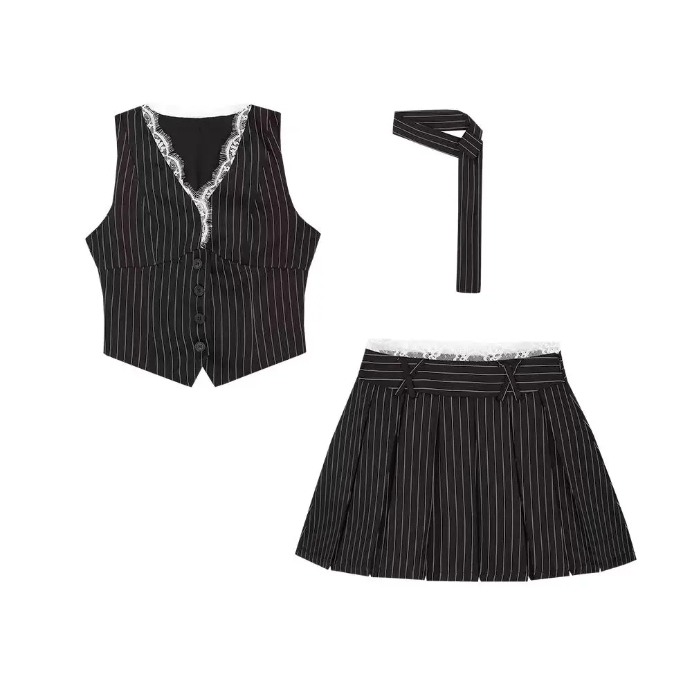 Sexy Lace Retro 2 Pieece Set W - Street Fashion Necklace ulasan dan harga