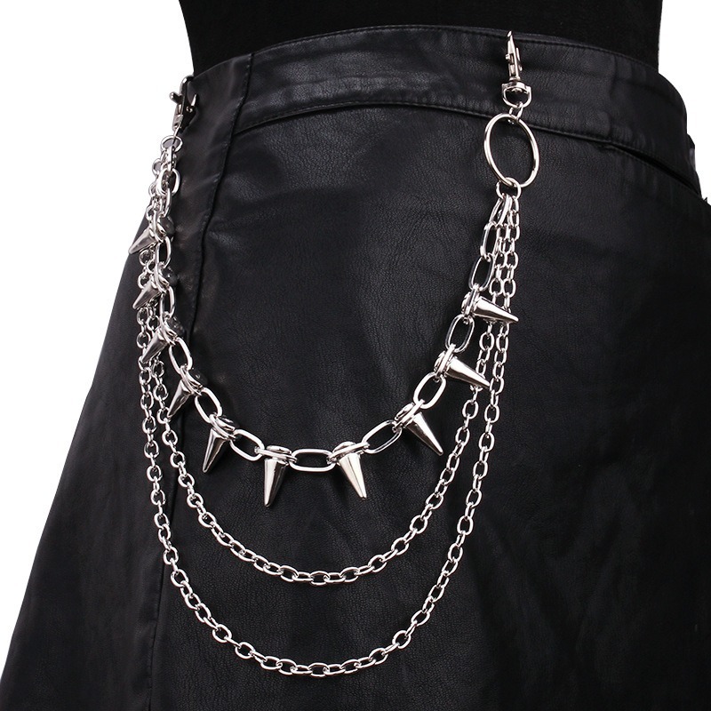 Hip Hop Punk Rock Metal Pants  - Street Fashion Necklace ulasan dan harga