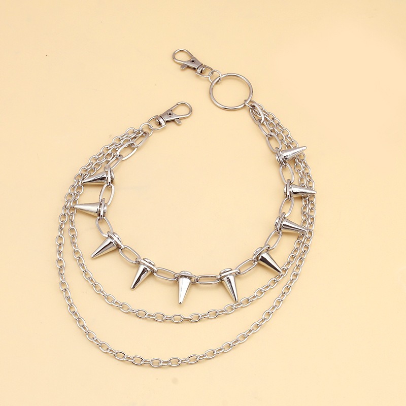 Hip Hop Punk Rock Metal Pants  - Street Fashion Necklace ulasan dan harga