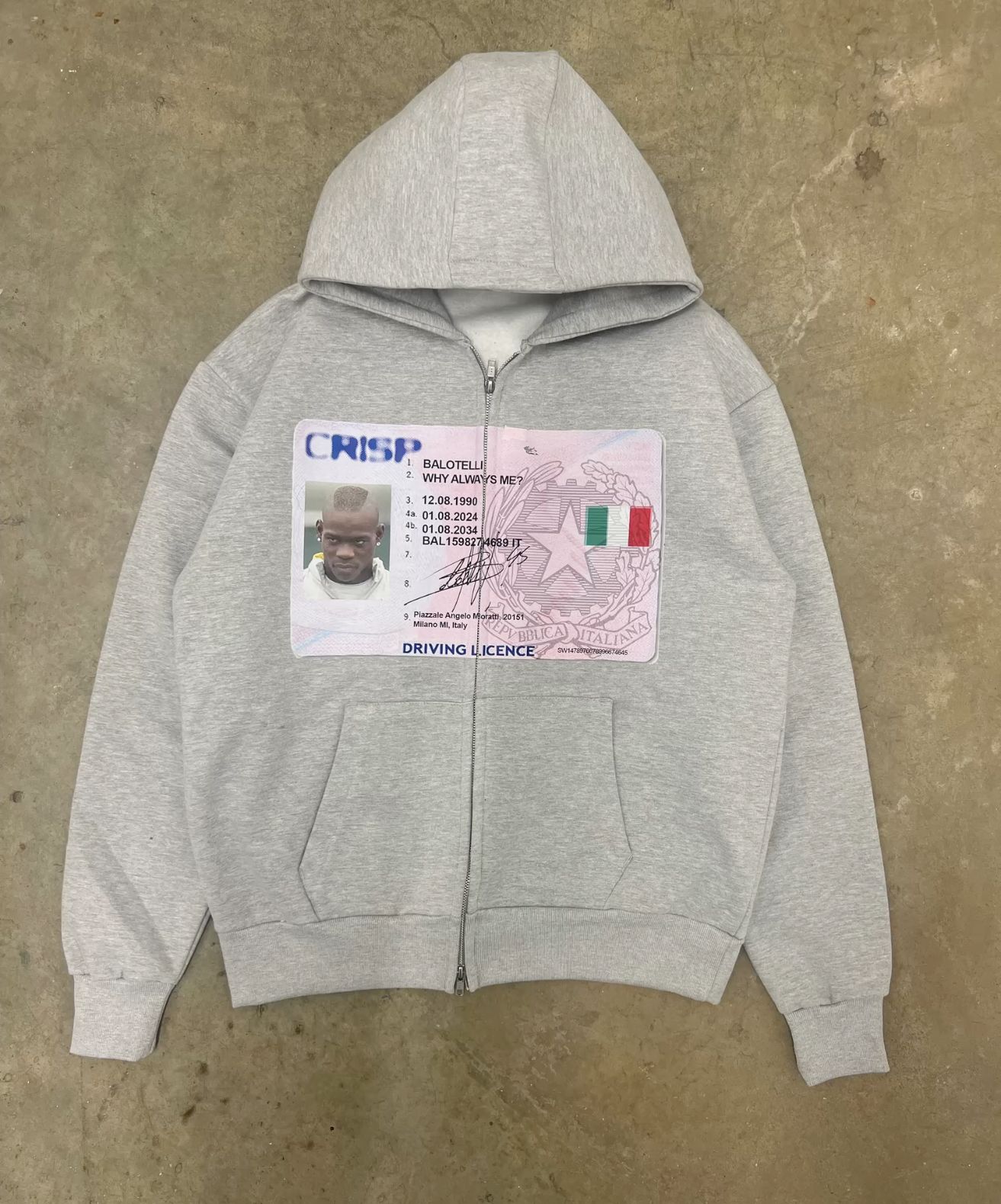 Y2K retro grey zip hoodies fas - Street Style New York Fashion ulasan dan harga