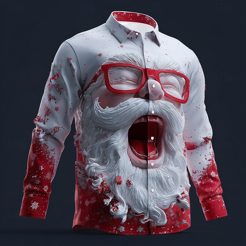 Christmas Men's 3D Graphic Lon - Street Fashion Fall 2025 ulasan dan harga