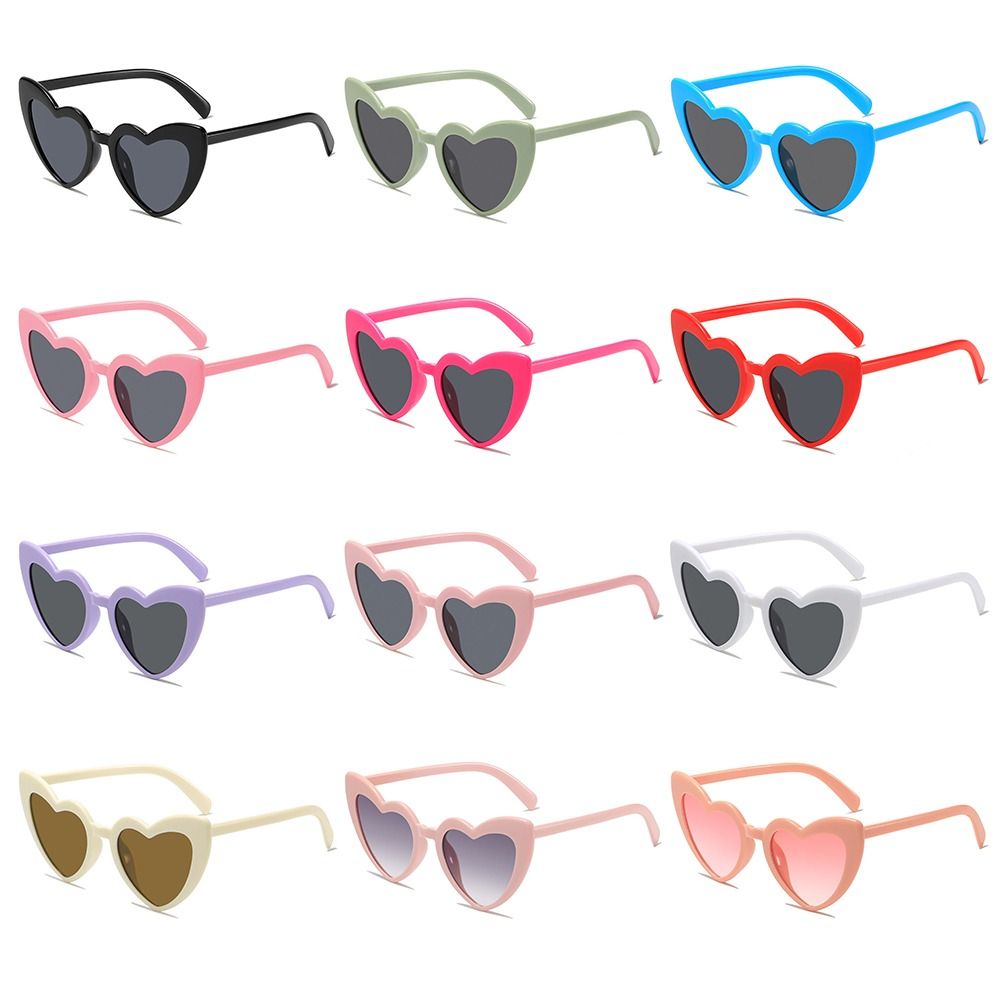 UV Protection Heart-Shaped Sun - Street Fashion Vintage ulasan dan harga