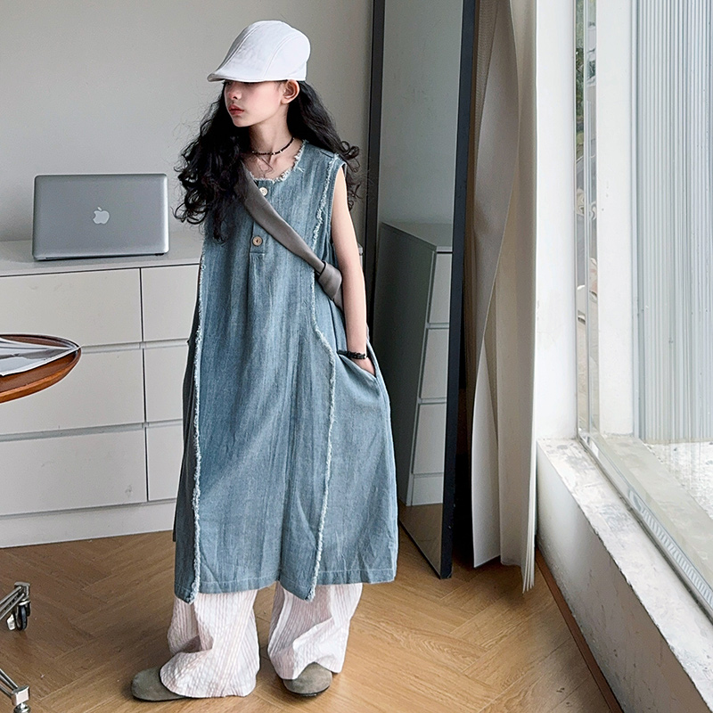 Loose Style Kids Luxury Summer - Street Fashion Jeans ulasan dan harga