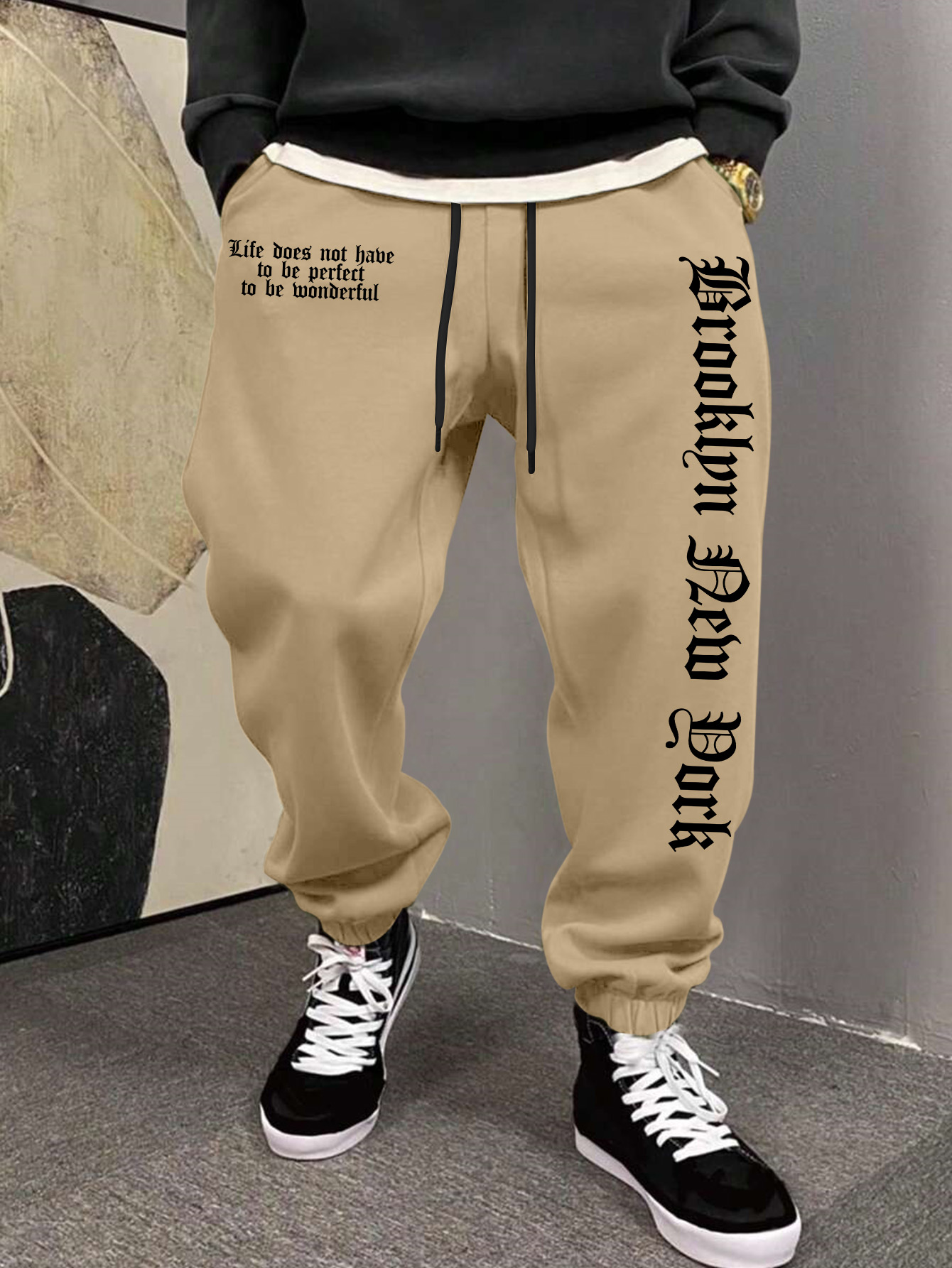 Men's Aesthetic NYC Life Sloga - Street Fashion Nyc ulasan dan harga