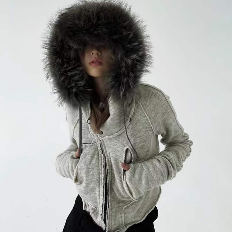 Vintage Fashion Zip Up Women S - Street Fashion Zip Up Hoodie ulasan dan harga
